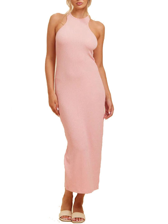 Rut & Circle Sommer Maxi Kleid Light Pink