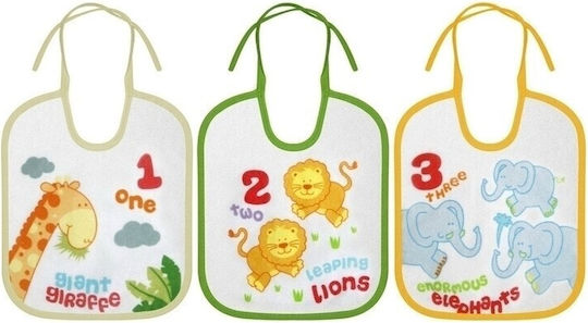 Lorelli Small Bib Fabric with Lace Band Numbers 3pcs