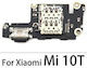 Xiaomi Mi 10t Mi 10t Pro Dock Usb Charging Connector + Sim Reader + Microphone Flex Original Service Pack