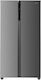Heinner Side-by-Side Kühlschrank 442Es Total NoFrost H177xB90xT59cm. Inox HSBS-H442NFXE++