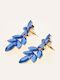 Sequoia Women's Stainless Steel Hypoallergenic Earring with Blue Stones