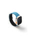 Uniq Revix Evo Apple Watch Series 1 2 3 4 5 6 7 8 9 Se Se2 Ultra Ultra2 42 44 45 49mm Reversible Magnetic Strap Blue-Black/Pacific