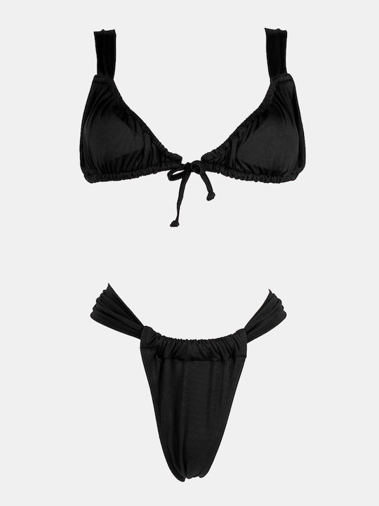 Decoro Set Bikini Μαυρο