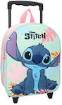 Disney Stitch 3d Σχολική Τσάντα Τρόλεϊ Δημοτικού Πολύχρωμη