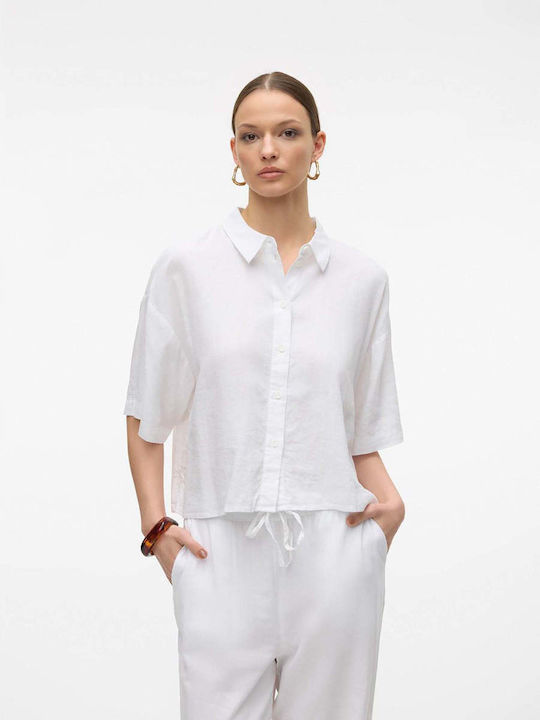 Vero Moda Women's Long Sleeve Shirt White