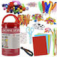 Kunst & Handwerk XXL Kreativset Kinder DIY Basteln 20x1,5 cm Kruzzel