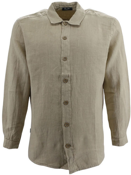 Rose & Cigar Men's Shirt Long Sleeve BEIGE RCS4035