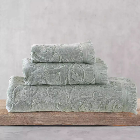 Rythmos Hand Towel Sienna 30x50cm Grey-green Weight 480gr/m²