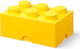 LEGO Children's Storage Box made of Plastic Yellow 37.5x25x18cm 1pcs