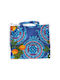 Grüne Damen Strandtasche 14-0251 Leinwand Blau