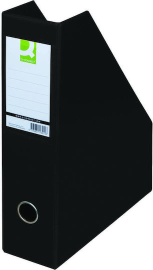 Q-Connect Θήκη Περιοδικών Αρχείου Μαύρη 317x250x76εκ.