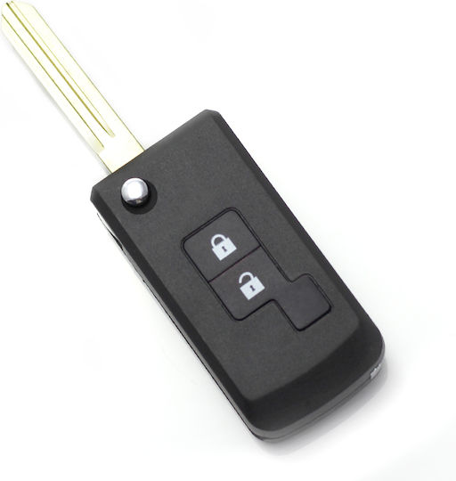 CarGuard Carcasă cheie auto cu lamă cu 3 butoane pentru Nissan