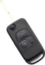 CarGuard Car Key Shell with Blade with 3 Buttons for Mercedes Benz