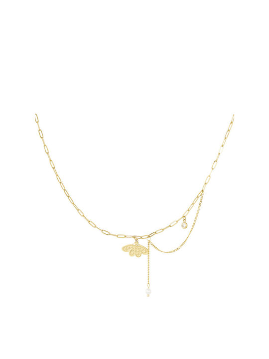 Necklace with design Butterfly