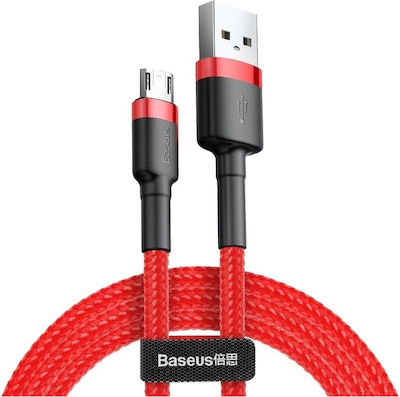 Baseus Regulat USB 2.0 spre micro USB Cablu Roșu 1m (CAMKLF-B09) 1buc