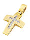 Iris Gold Damen Gold Kreuz 14K