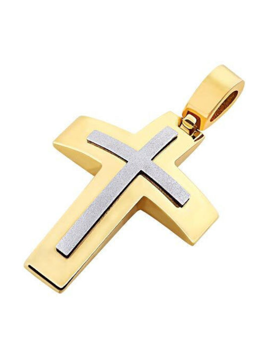 Iris Gold Men's Gold Cross 14K