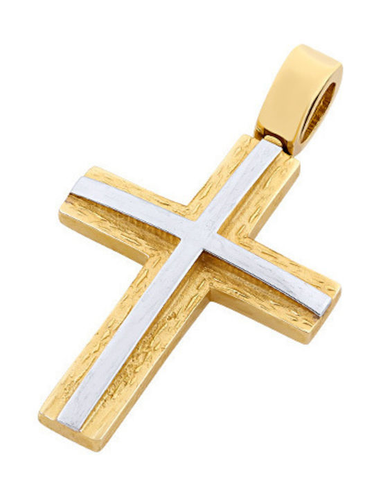 Iris Gold Men's Gold Cross 14K