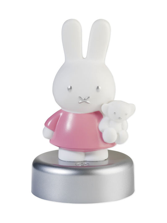 Miffy Lumini LED Lampă decorativă pentru copii Atingere Roz 16εκ.