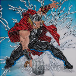 Craft Buddy Παιδικές Χειροτεχνίες Thor 18x18cm Crystal Art Card Cbcck-mcu906