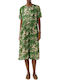 Lollys Laundry Midi Shirt Dress Dress Green