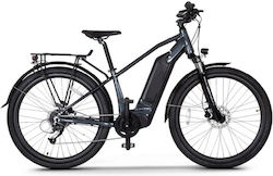 Kelepoyri 27.5" Gray Electric City Bike with 9 Speeds and Disc Brakes