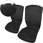 Autoline Car Seat Cushion 2pcs Towel Black