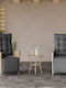Außenstuhl Rattan Mixed Beige mit Kissen 2Stück 57x61x93cm.
