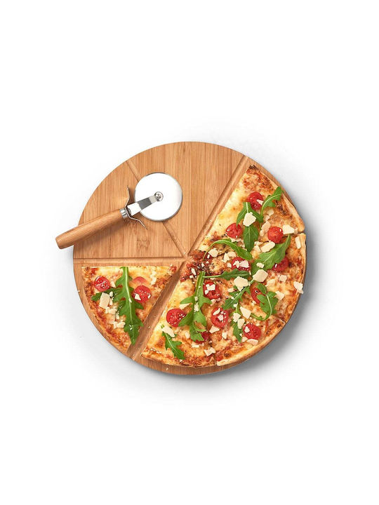 Zeller Pizza-Servierplatte Hölzernes 2Stück