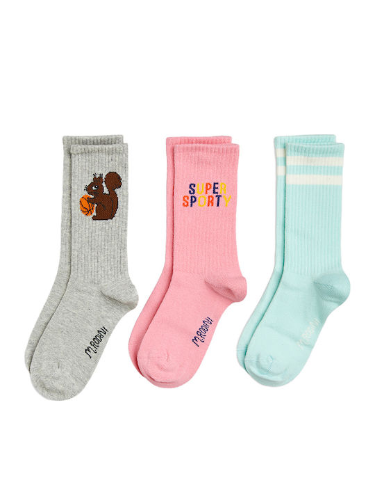 Mini Rodini Șosete pentru Copii Sport Multicolore 3 Perechi