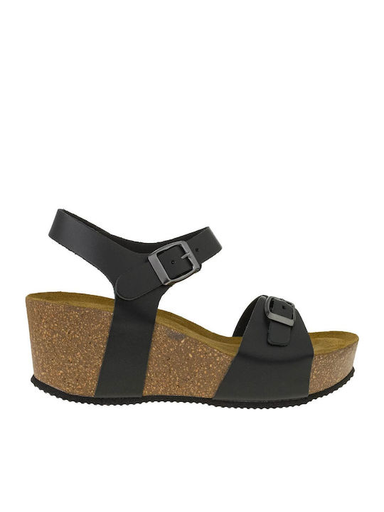 Autenti Shoes Πλατφόρμες Schwarz