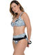 Set Bikini Schwarz Weiß