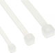 Inline Cable Hose Clamp Wires Length 250 Mm Width 3.6 Mm White 100 Pieces 59964g