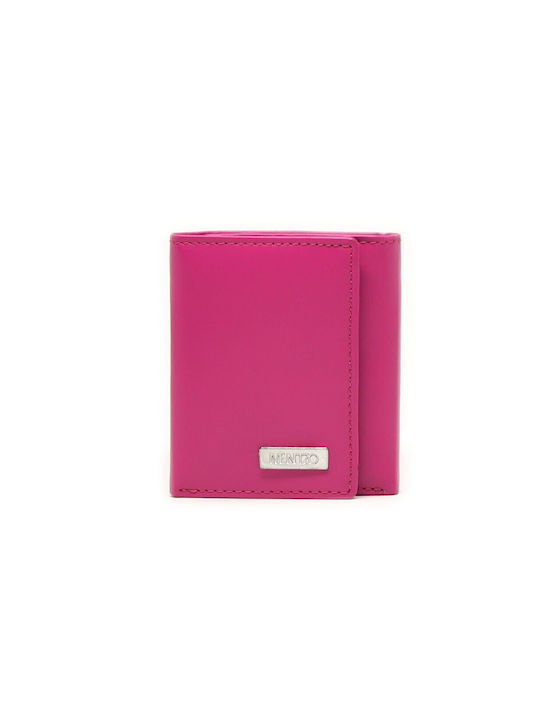 Mentzo L301 Μικρό Δερμάτινο Γυναικείο Πορτοφόλι με RFID Φούξια