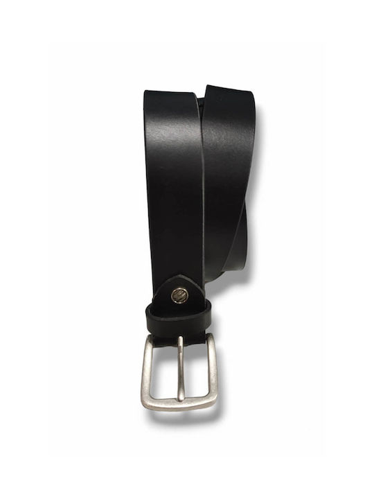 Venturi Men's Leather Belt Black