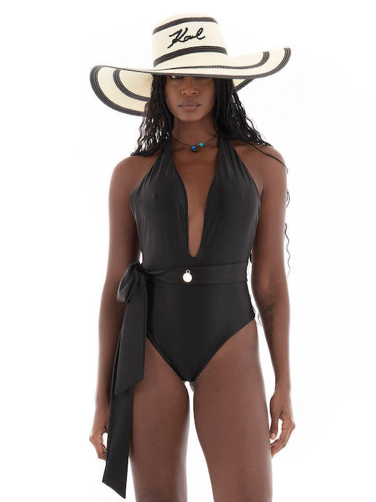 4Giveness One-Piece Swimsuit with Cutouts Black