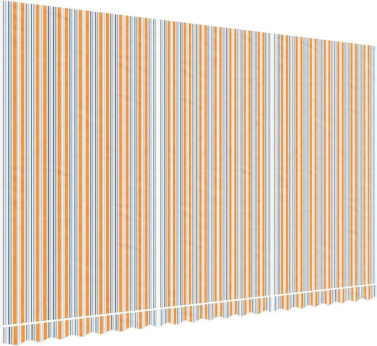 vidaXL Replacement Awning Multicolour with PU Coating 3x5m