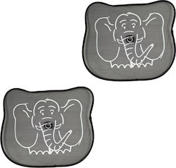 Autoline Car Curtains with Suction Cup 2pcs Elephant
