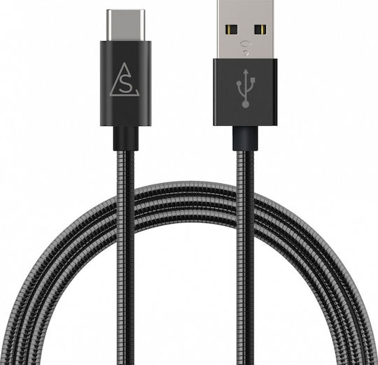 Bluelounge USB 2.0 Cable USB-C male - USB-A Μαύρο 1m 613361