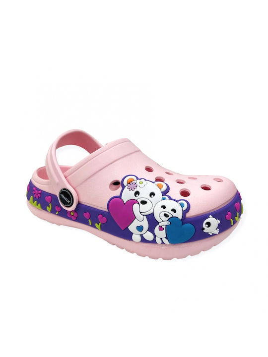 Jomix Children's Beach Clogs Pink Bears