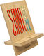 Suport pentru telefon mobil din lemn Stand By Me Design 50495