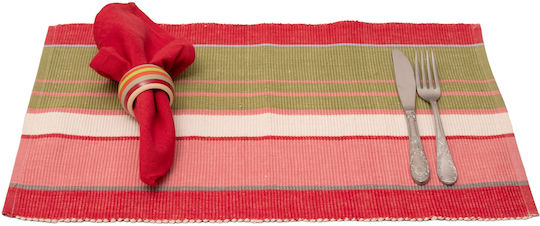Viopros Πετσέτα Φαγητού Βαμβακερή Σετ 18τμχ Red #33 33x50εκ.