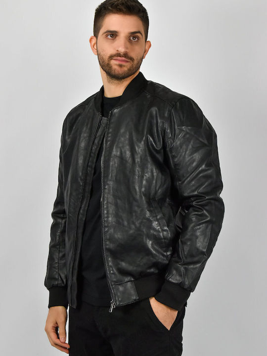 Urbane Fashion Leather Jacket Black