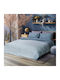 Beauty Home Σετ Πάπλωμα Μονό 160x240εκ. Bora Bora Πετρόλ 2τμχ