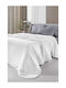 Guy Laroche Eternity Piqué Decke Einzeln 160x240cm Snow Weiß