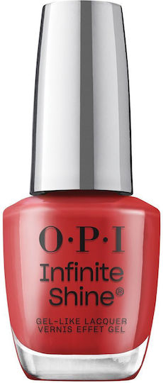 OPI Infinite Shine Big Glossy Βερνίκι Νυχιών Μακράς Διαρκείας Big apple Red 15ml