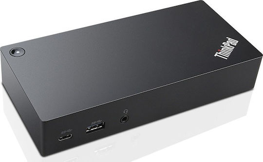 Lenovo Thinkpad Dock / USB-C Docking Station με DisplayPort Ethernet και σύνδεση 2 Οθονών Μαύρο