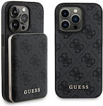 Guess Set Gubpm5p13x4gemgk iPhone 13 Pro Max 6.7" Hard Case + Powerbank 5000mah Magsafe Black 4g Metal Logo