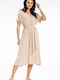 Awama Rochie Beige A642