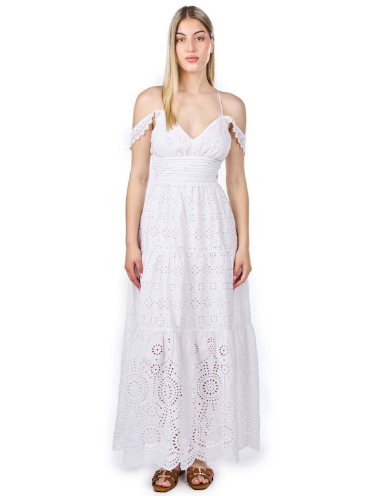 lace gown dresses Monique Off-Shoulder Long Sleeve A-line Lace Gown main image 0